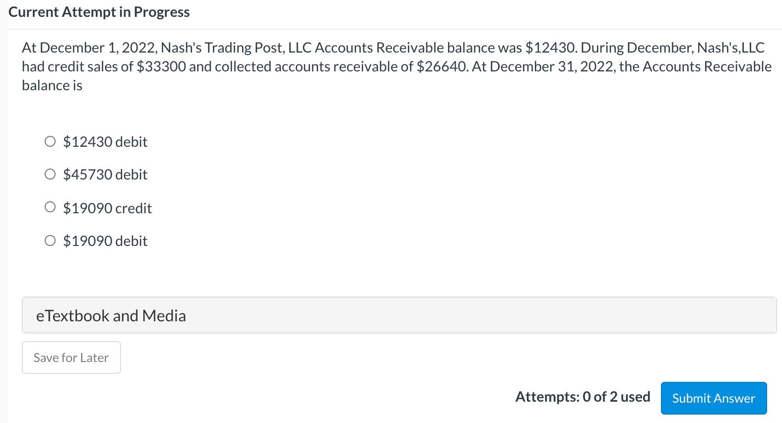 3 of 10 View Policies Current Attempt in Progress Blossom Company's trial