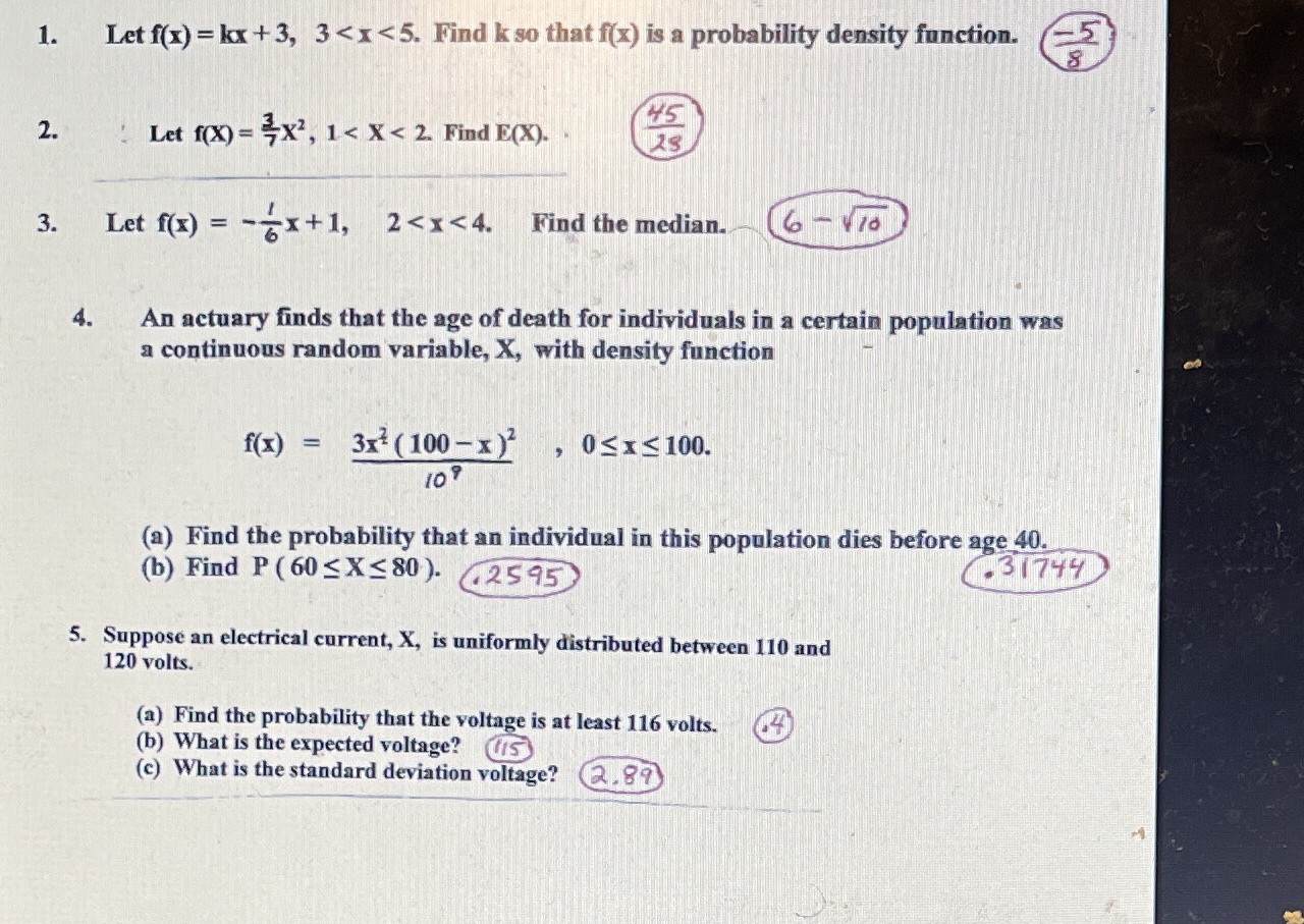 I. Let IX2, 2. FindE(X). Let f(x) = +1 2 < x