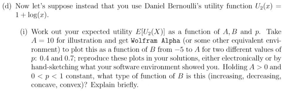 = 10 for illustration and get Wolfram Alpha (or some other equivalent