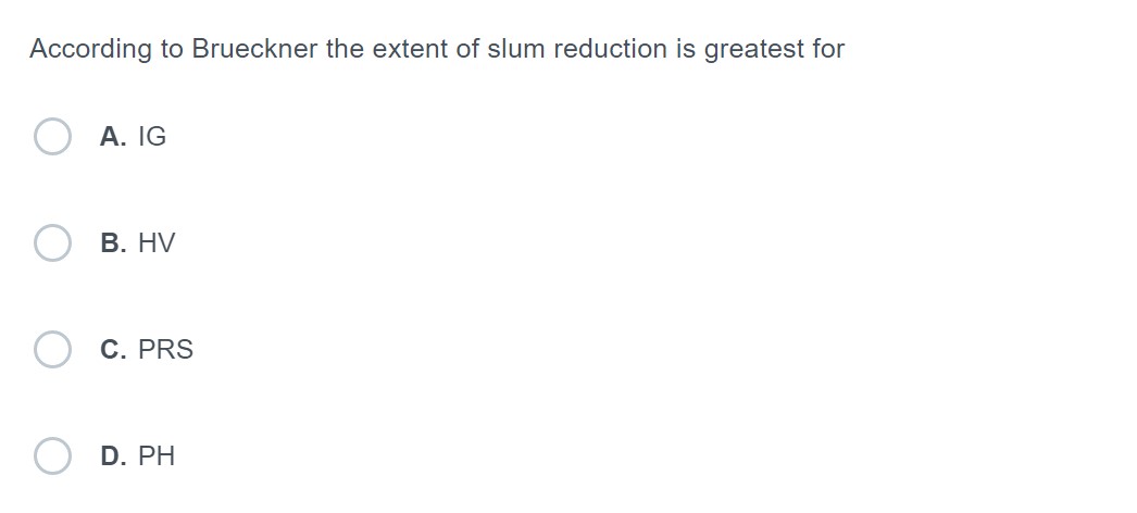 IG compared to HV O B. HV compared to PRS C. PRS