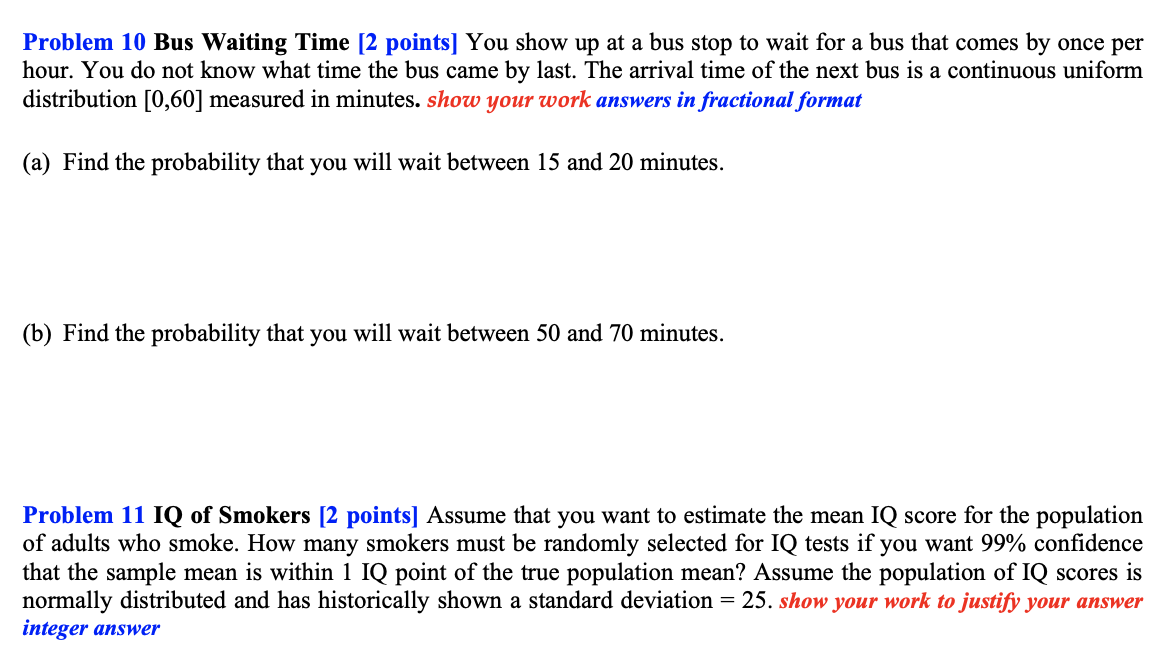 per hour. You do not know what time the bus came by