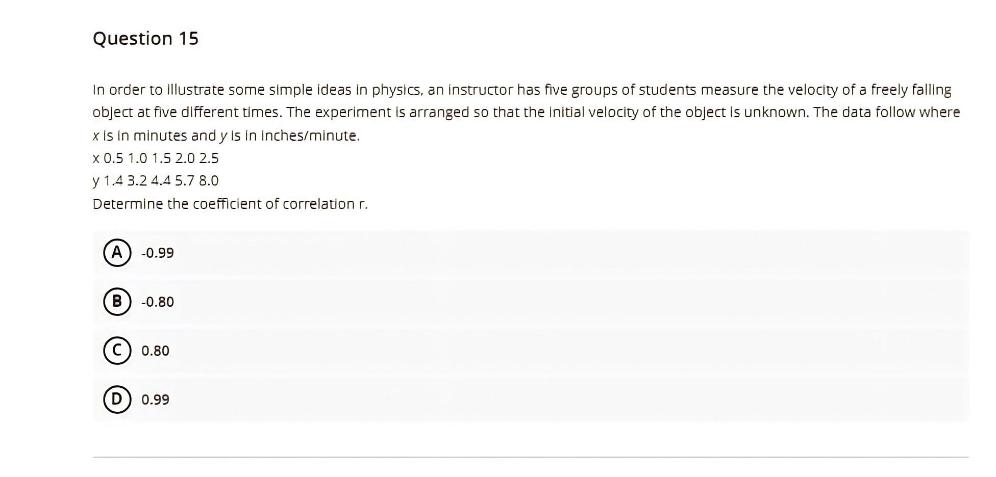 object at five different times. The experiment is arranged so that the