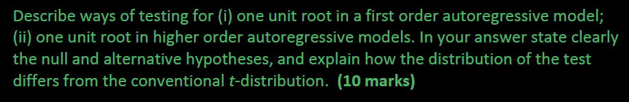 and Granger approach to cointegration in the context of two variables, Yt