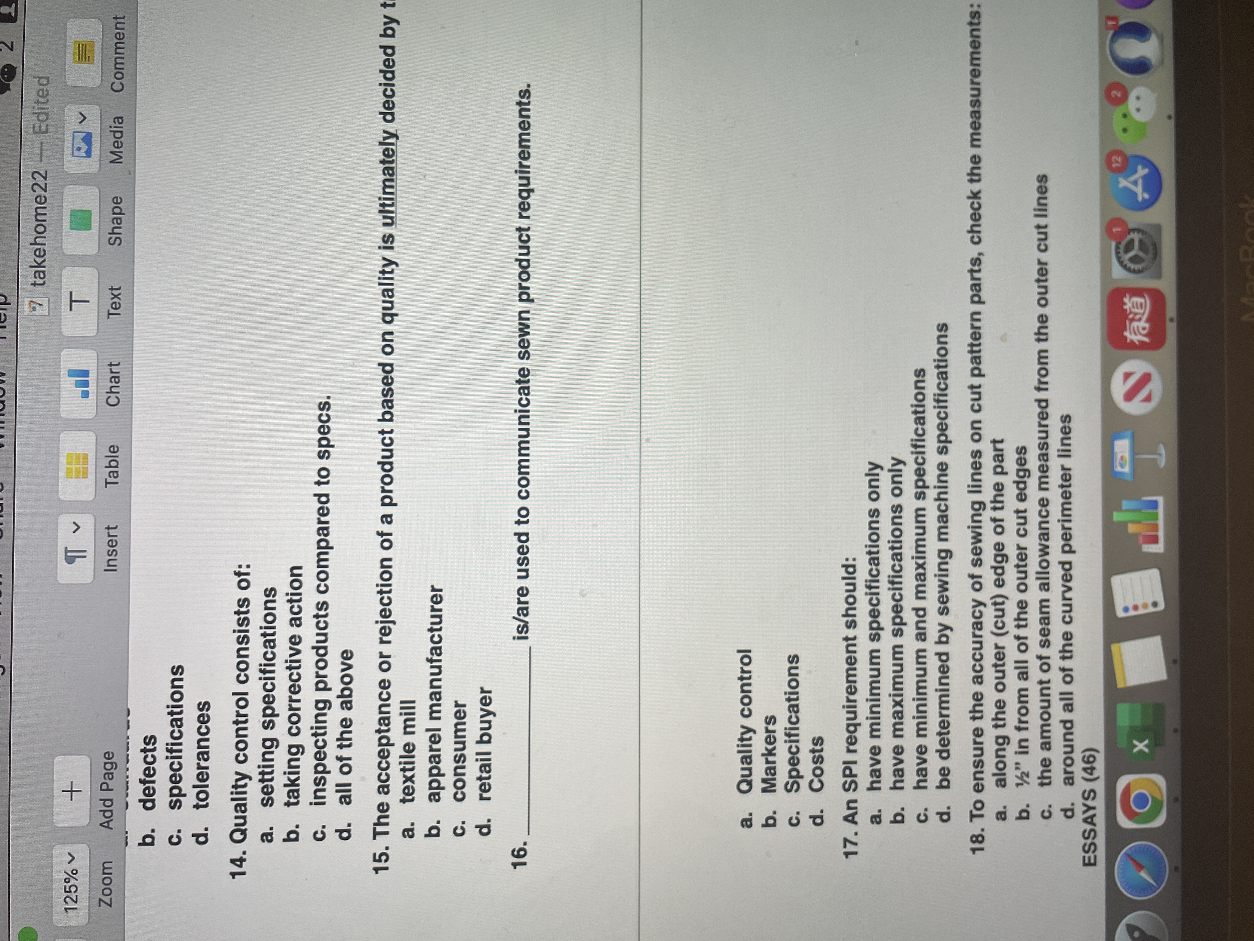 Multiple choice from 14-18 7 takehome22 - Edited 125% + T Zoom