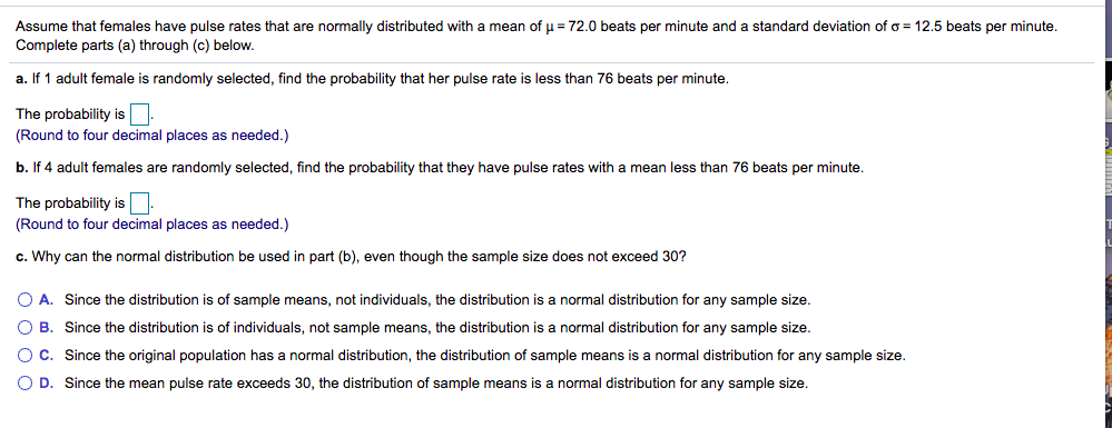 Stats 119, Please provide explanation for future notes. Please and thank you.