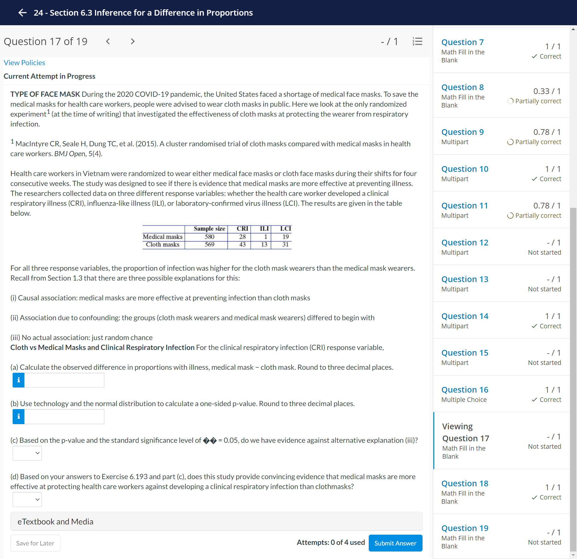 Please answer 6 24 - Section 6.3 Inference for a Difference in