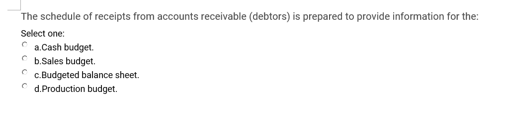 of money problem are: Select one: F a.NPv and IRR. b.NPV and