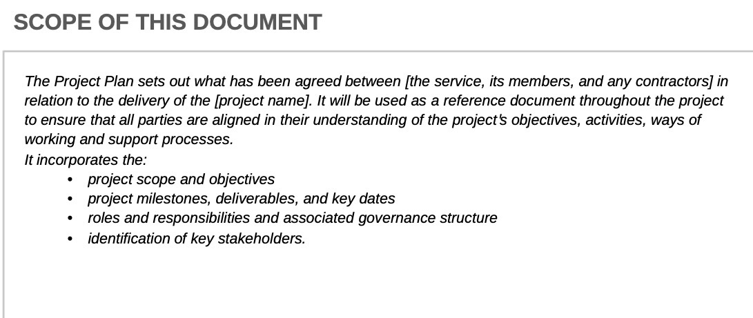 been agreed between [the service, its members, and any contractors] in relation
