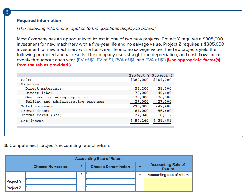 ACC202 Week 4 Homework Connect Question 5 Required information [The following information