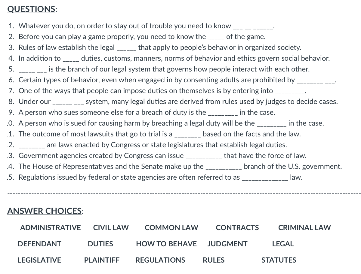 I need help figuring out which were the right ones QUESTIONS: Whatever