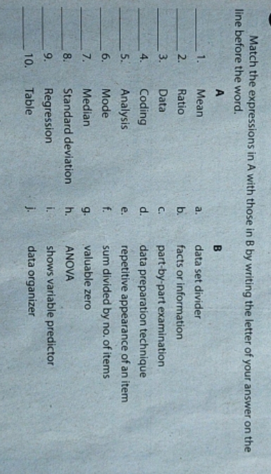 1. Describe a research study that uses statistics. 2. Do non-experimental research