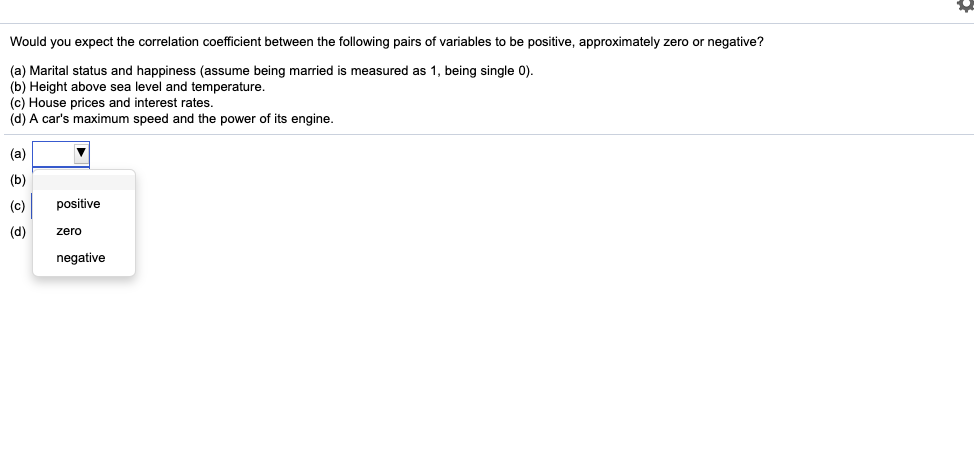 (d) A car's maximum speed and the power of its engine. (a)