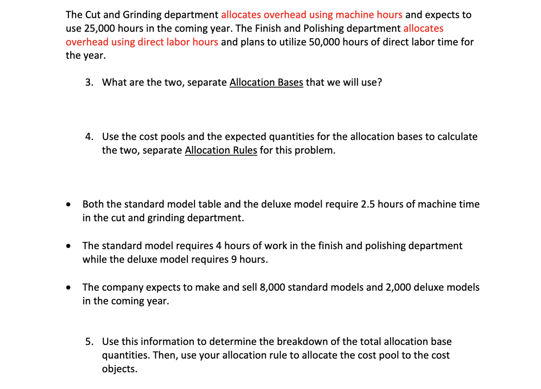 anything about Sales or Direct Costs and cannot calculate profits. We only