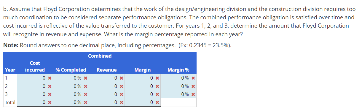 these two divisions bill separately for their work. A typical three-year project