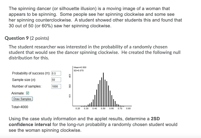 Question 11 [2 points) Suppose your null and alternative hypotheses for the