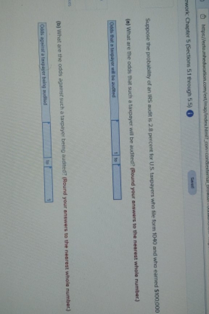 solve the following: o https//ertomheducation.com/cut/map/index.html?_com-context ework: Chapter 5 (Sections 5.1 through 5.5)