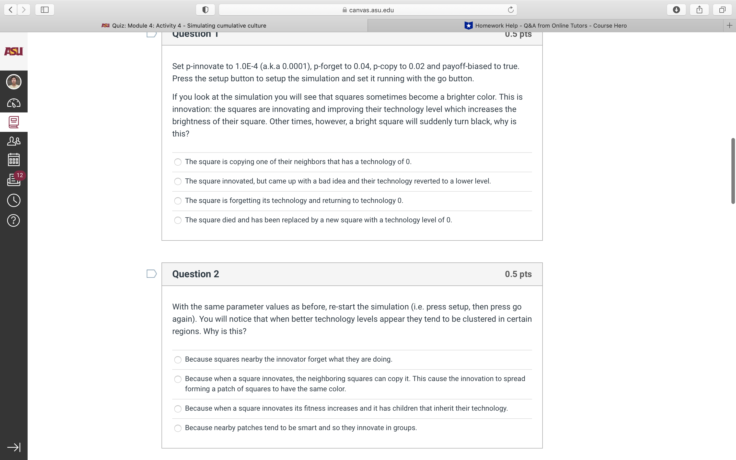 the go button. If you look at the simulation you will see