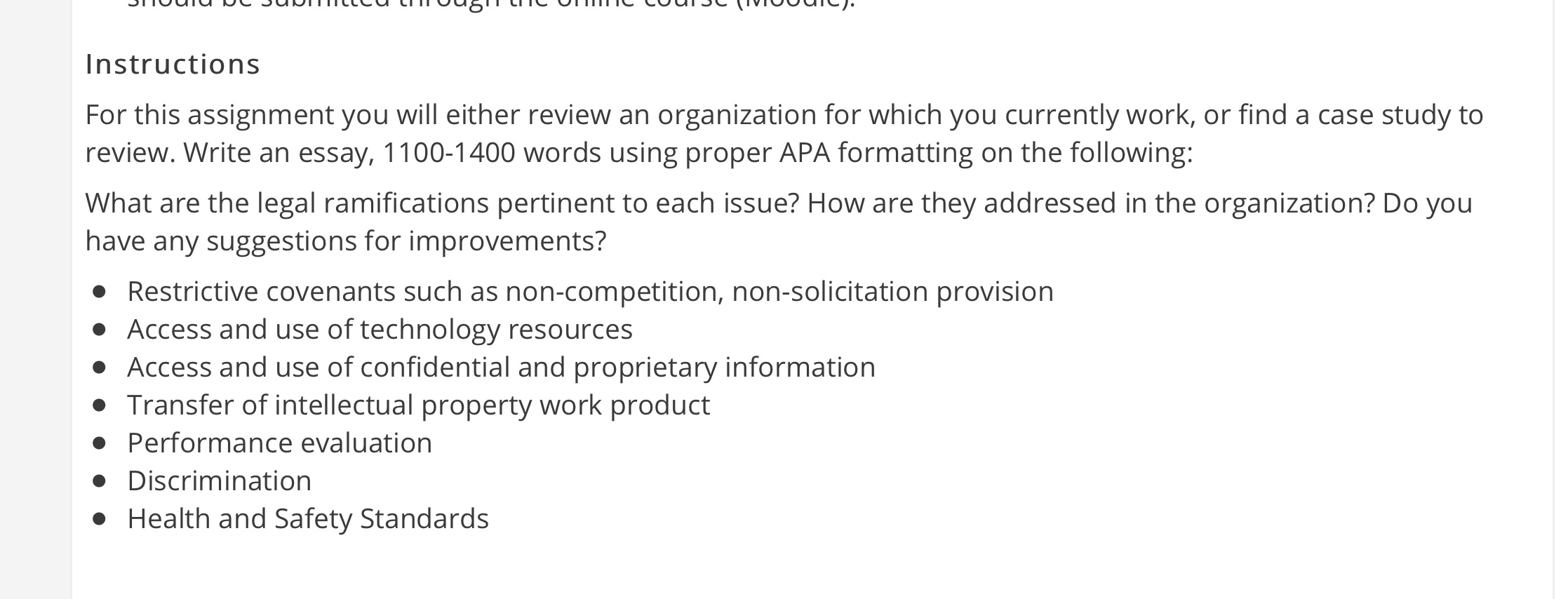 Assignment words 1200 Instructions For this assignment you will either review an