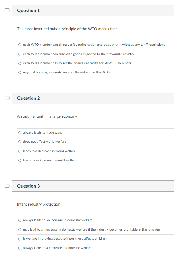 Answer the following questions with specific explanations D Question 1 The most