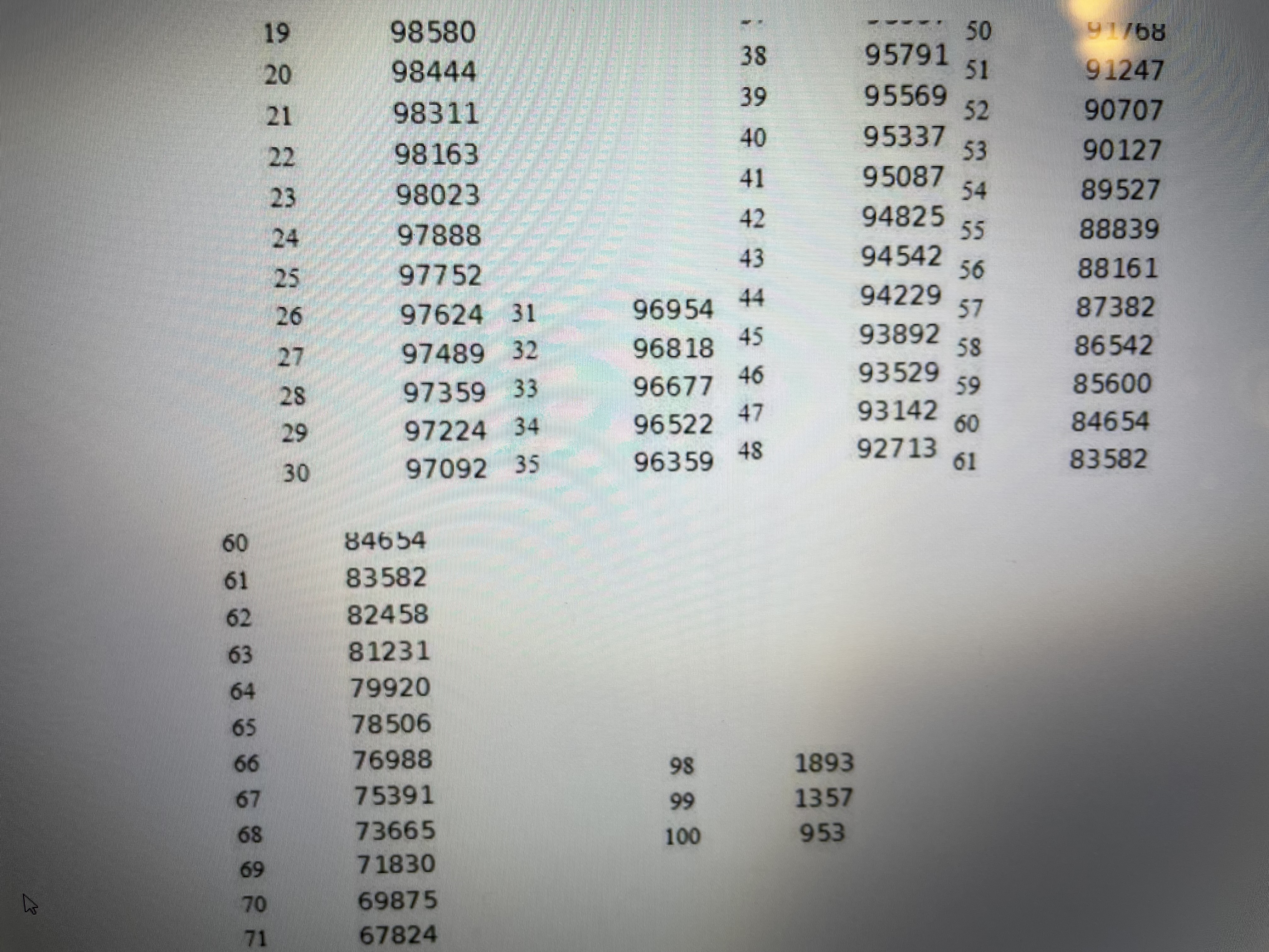 get present value, but you also must weight (i.e., multiply) every yearly