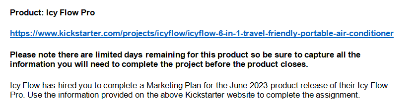 2023 product release of their Icy Flow Pro. Use the information provided