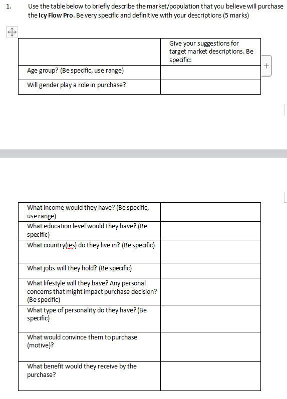 on the above Kickstarter website to complete the assignment.1. Use the table