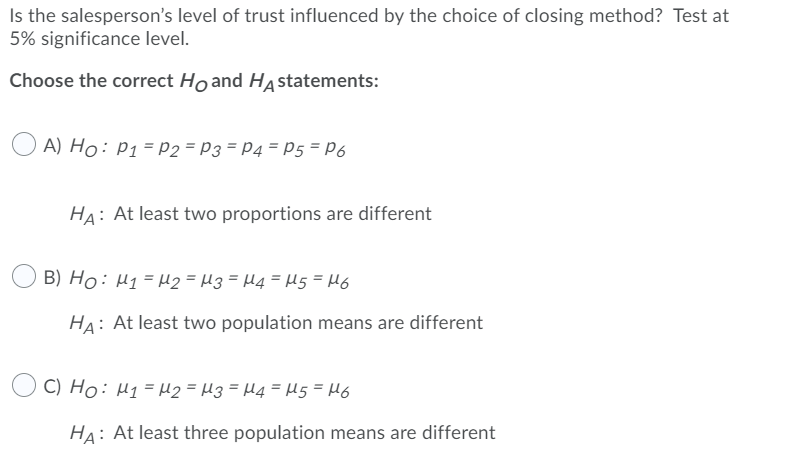 closing techniques. Sales scenarios are presented to a sample of 230 purchasing