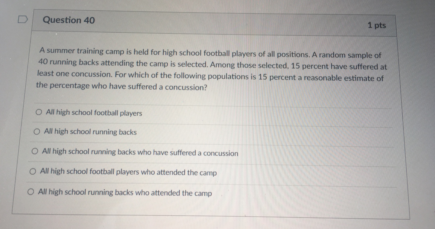 only be sent home with a random sample of students. Undercoverage bias;