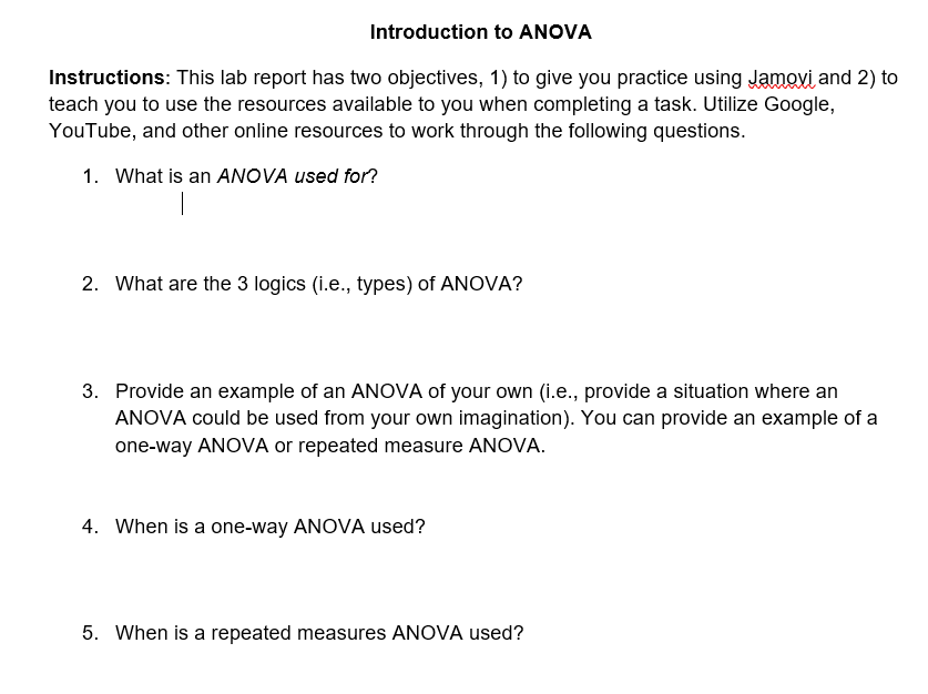 to give you practice using Jamovi and 2) to teach you to