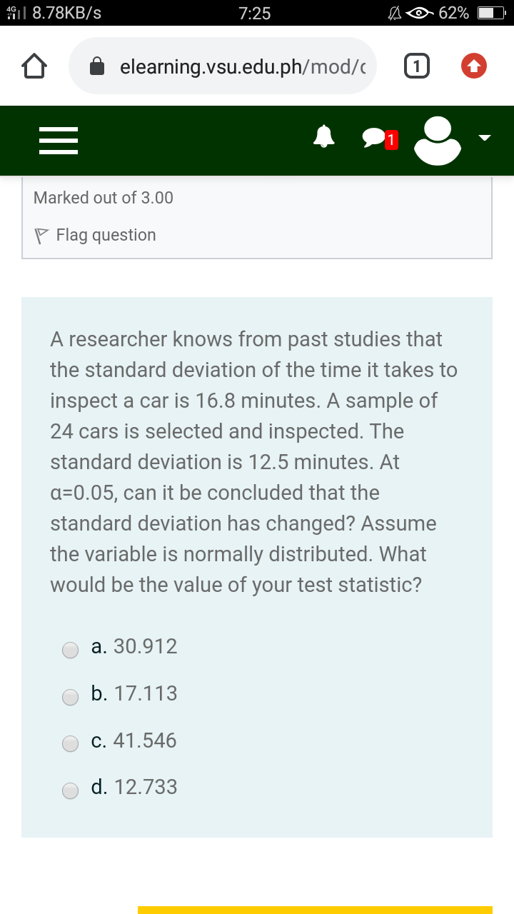 statistical difference at 1% level of significance? To test the hypothesis, what