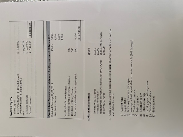 = 22.81 days d)Average collection period for accounts receivable (365day year) Average