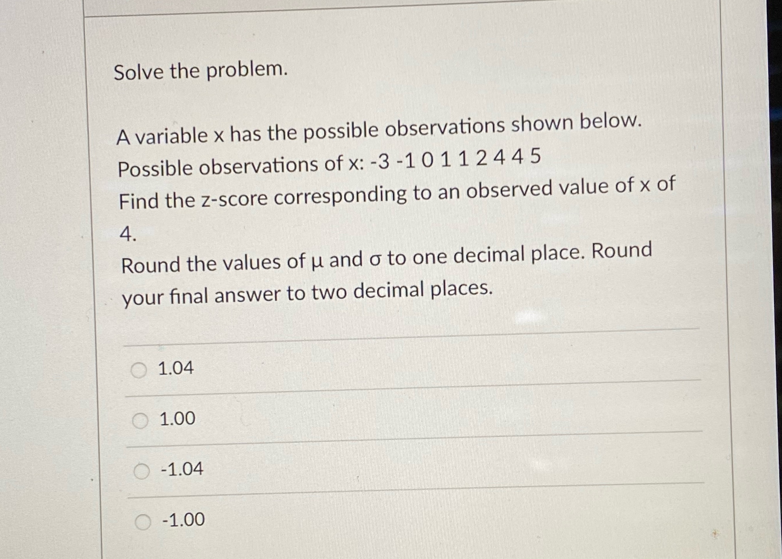 How do I solve this problem? Solve the problem. A variable x