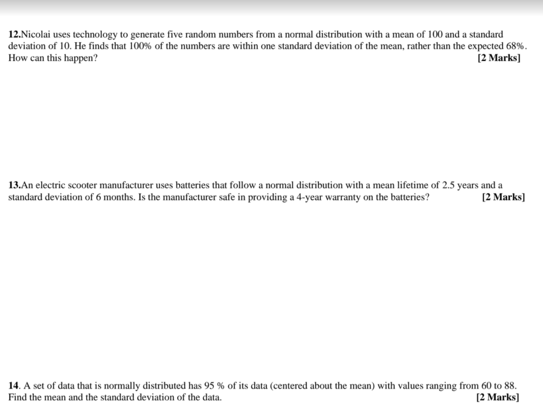 cm in height or greater than 75 em in height? [3 Marks]