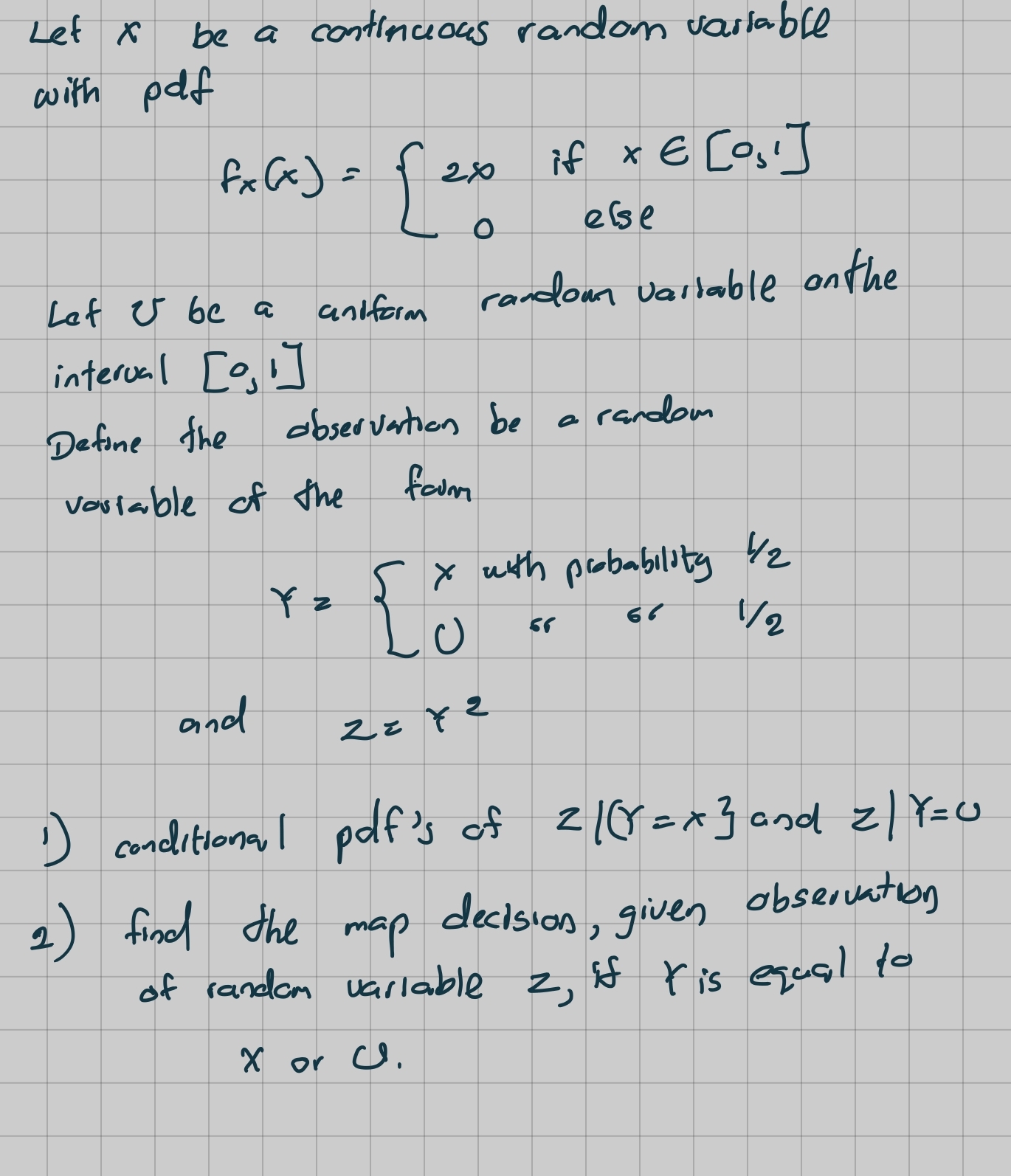  Let X be a continuous random variable with pat fx (