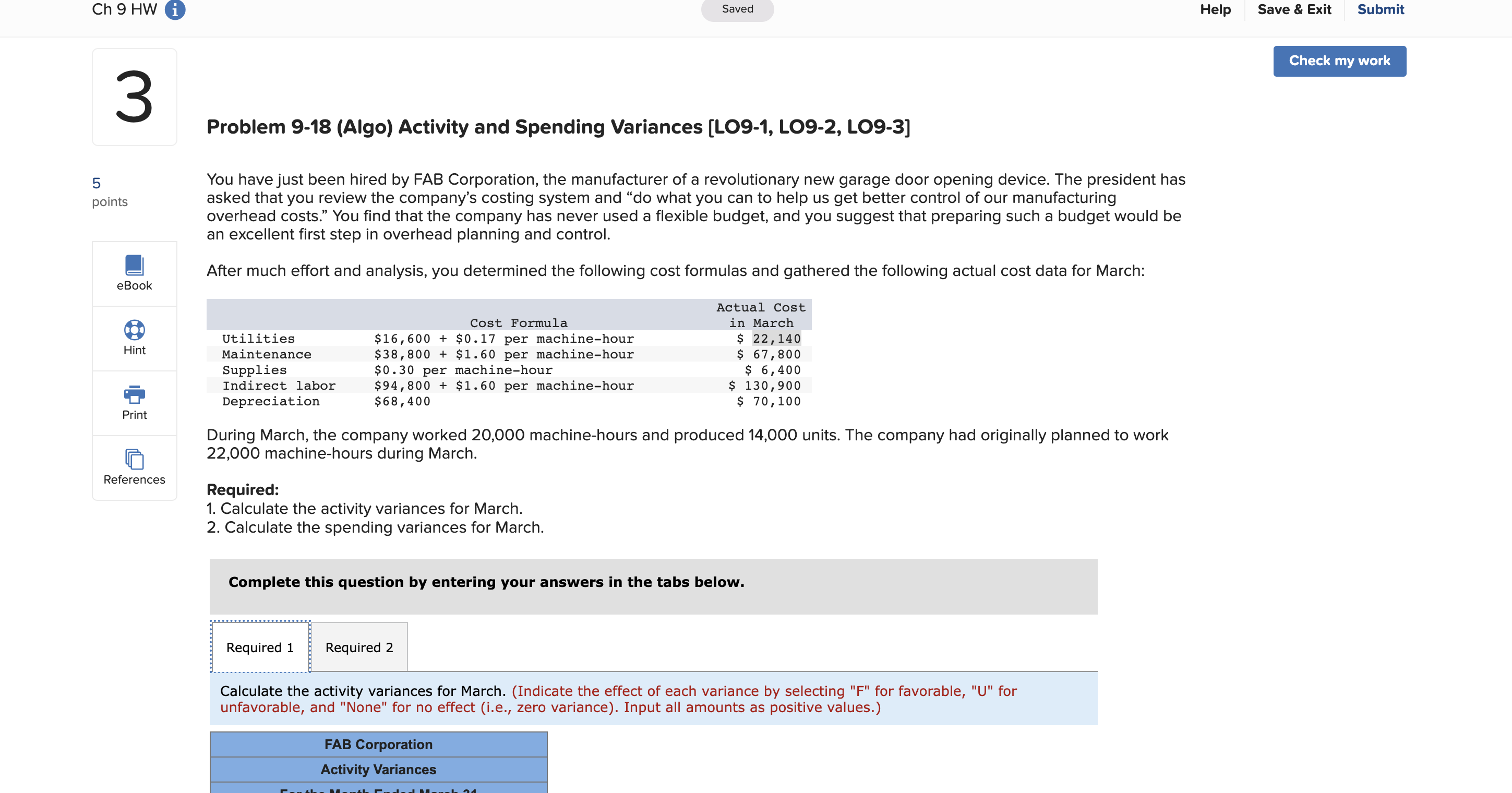 The president has asked that you review the company's costing system and
