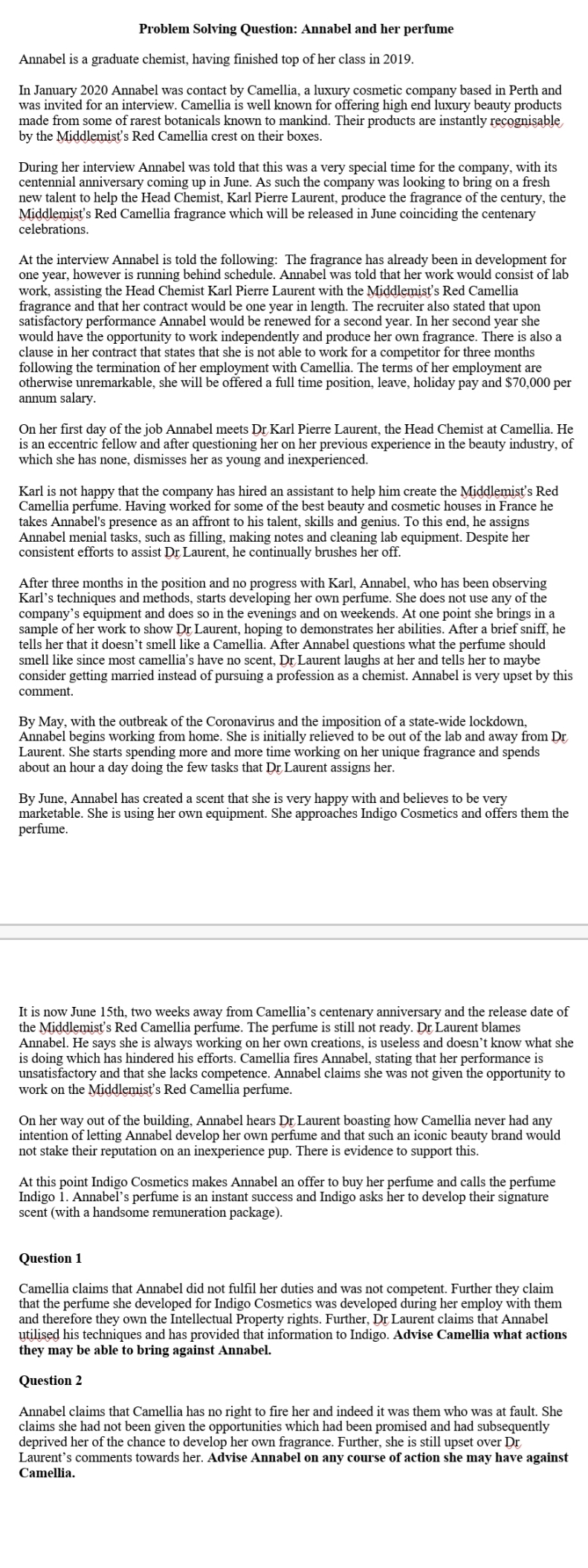 Please answer this in proper in detailed IRAC Method and relevant case