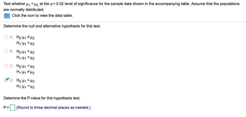 on the given summary Population Sample Size Sample Mean Sample Variance 1