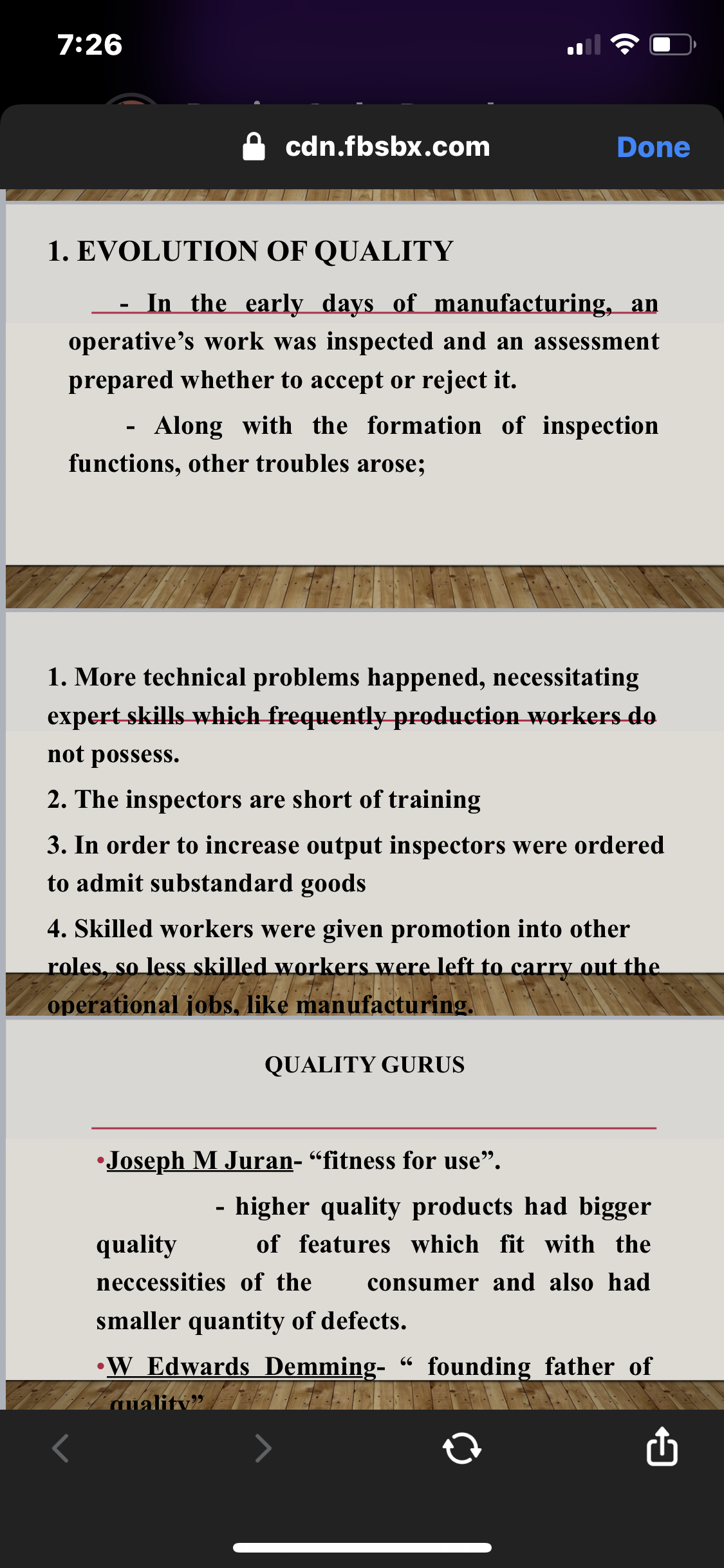 Along with the formation of inspection functions, other troubles arose; 1. More