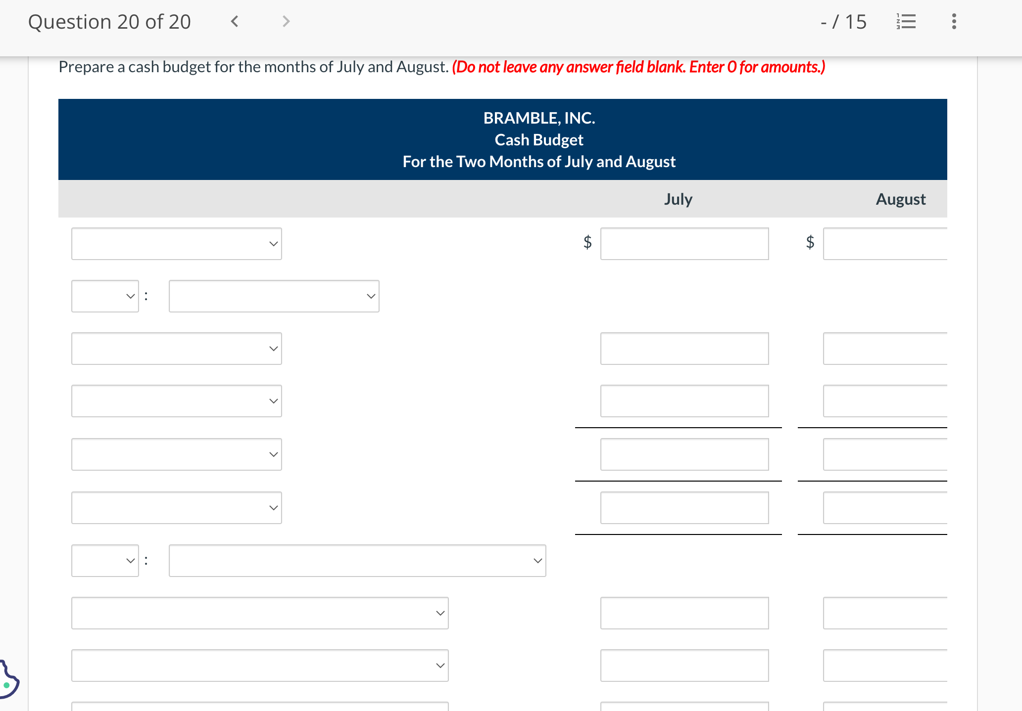 $ 282,000 Past experience indicates that 60% of the credit sales will