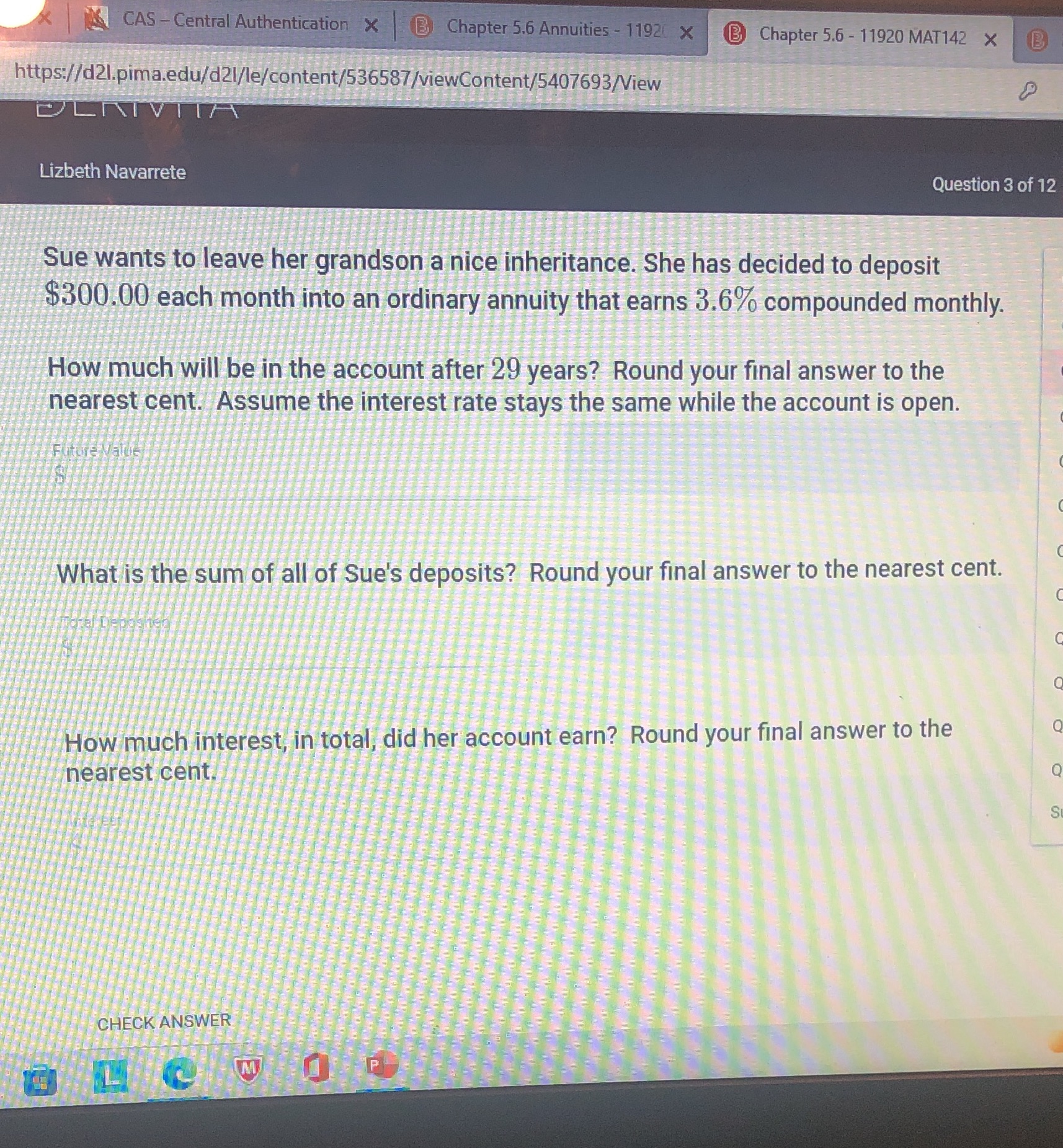 CAS - Central Authentication X B Chapter 5.6 Annuities - 1192(