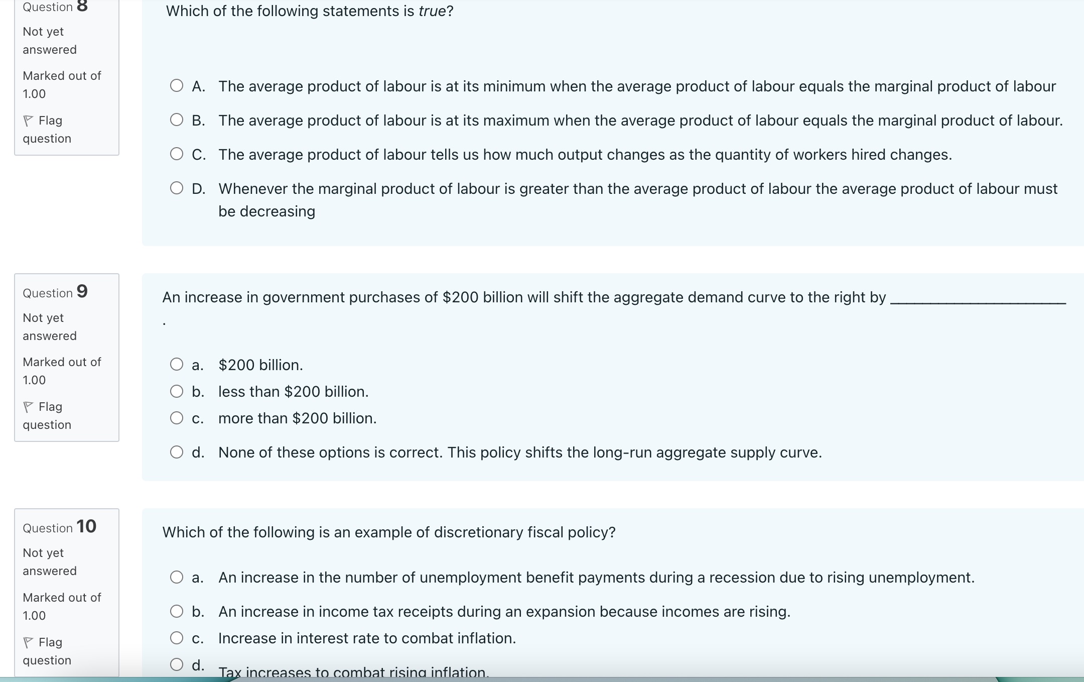 O b. fixed currency system. Flag question O c. floating currency system.