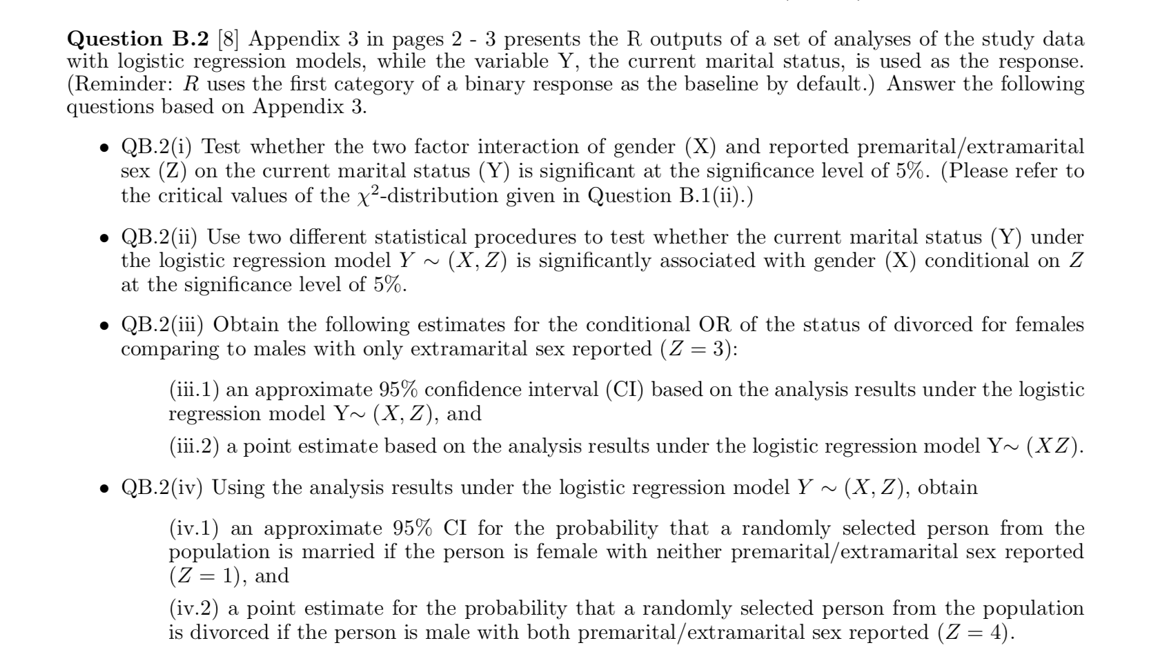 presents the R outputs of a set of analyses of the study