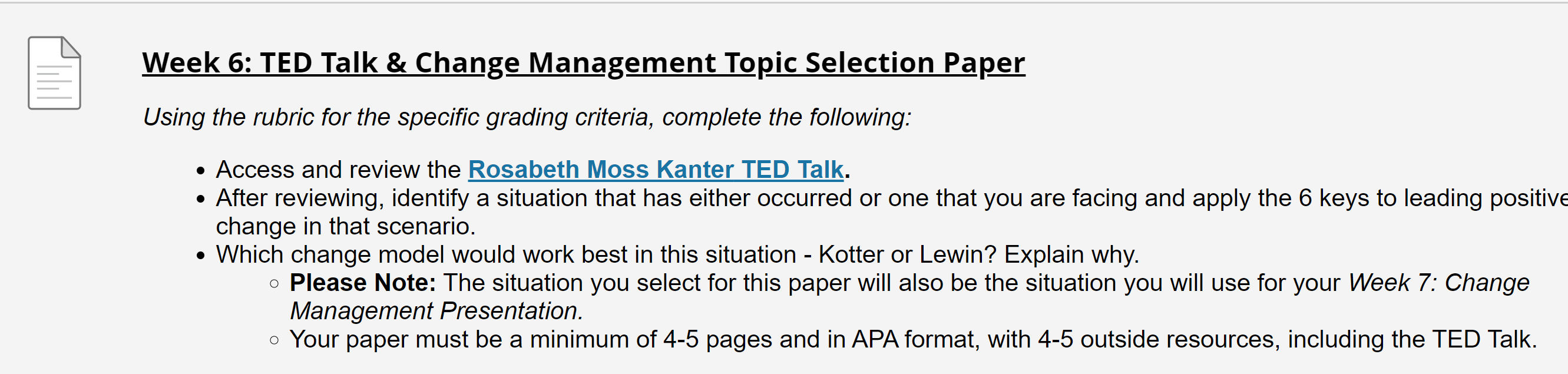 the rubric for the specic grading criteria, complete the following: . Access