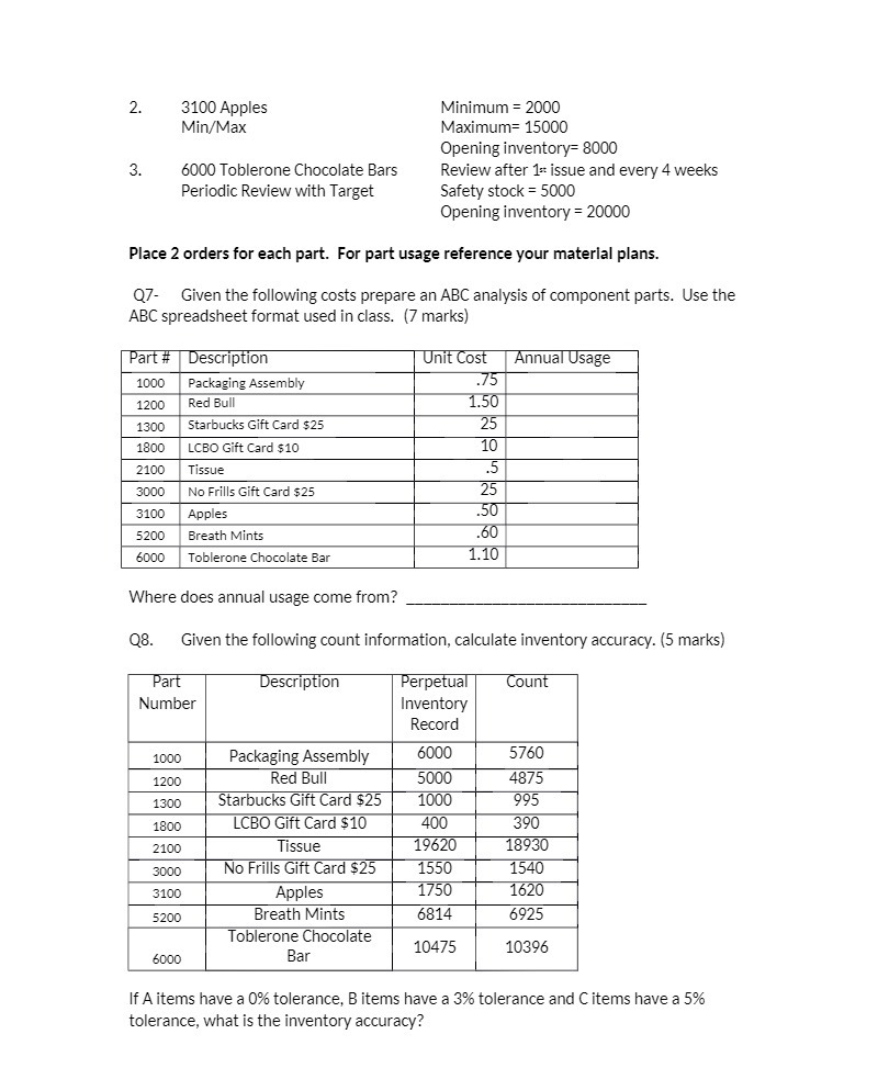 8000 3. 6000 Toblerone Chocolate Bars Review after 1= issue and every