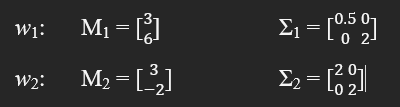 0 W1: M1 = 0 2 2 0- W2: M2= _