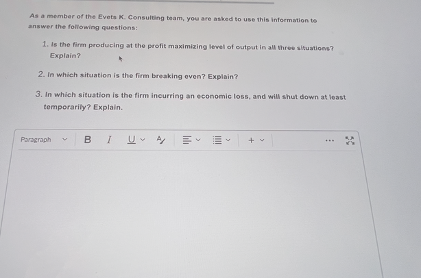 Anipuk Inc. which operates in a competitive market in the short run.