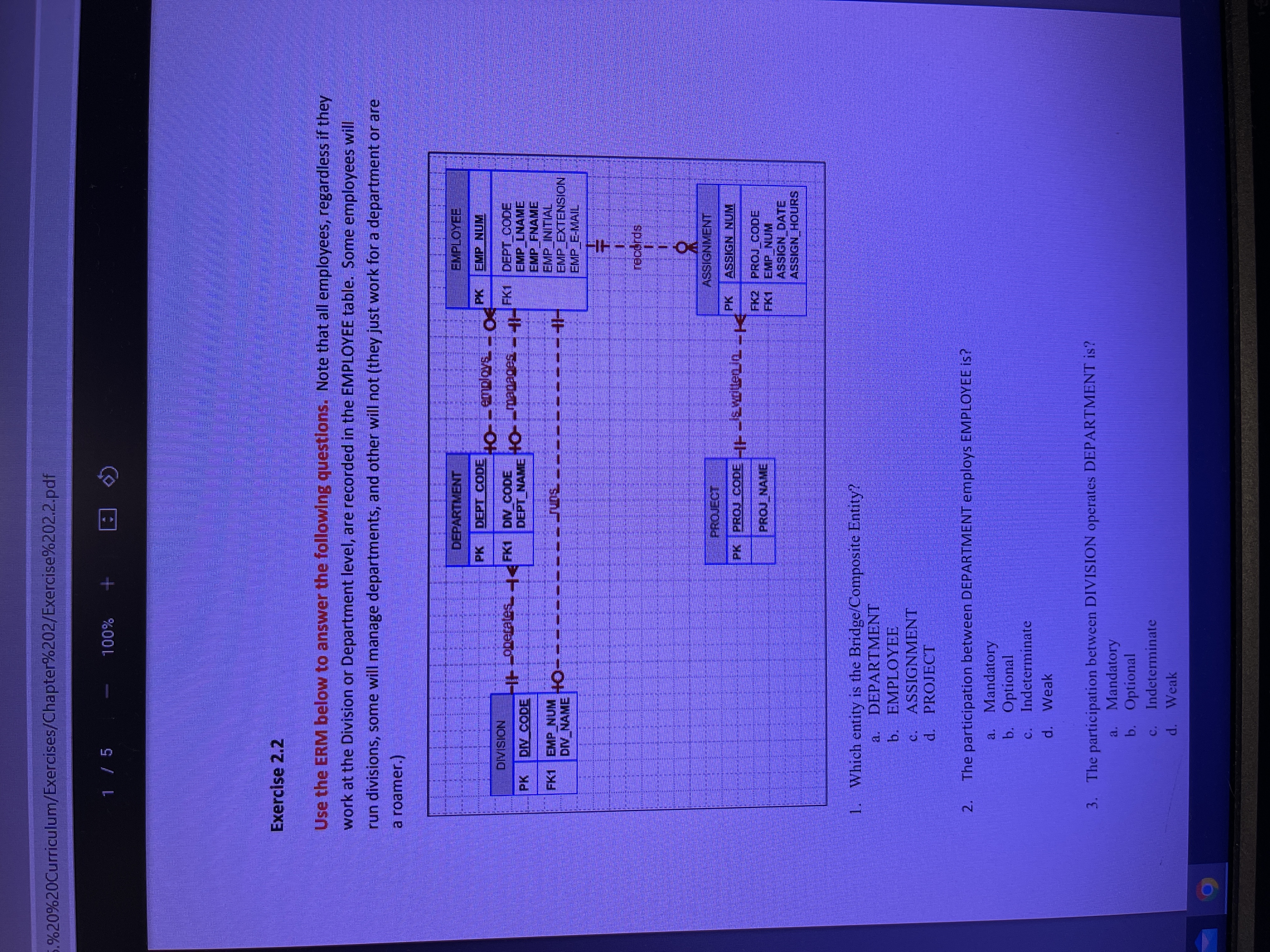 %20%20Curriculum/Exercises/Chapter%202/Exercise%202.2.pdf 1 /5 100% + Exercise 2.2 Use the ERM below