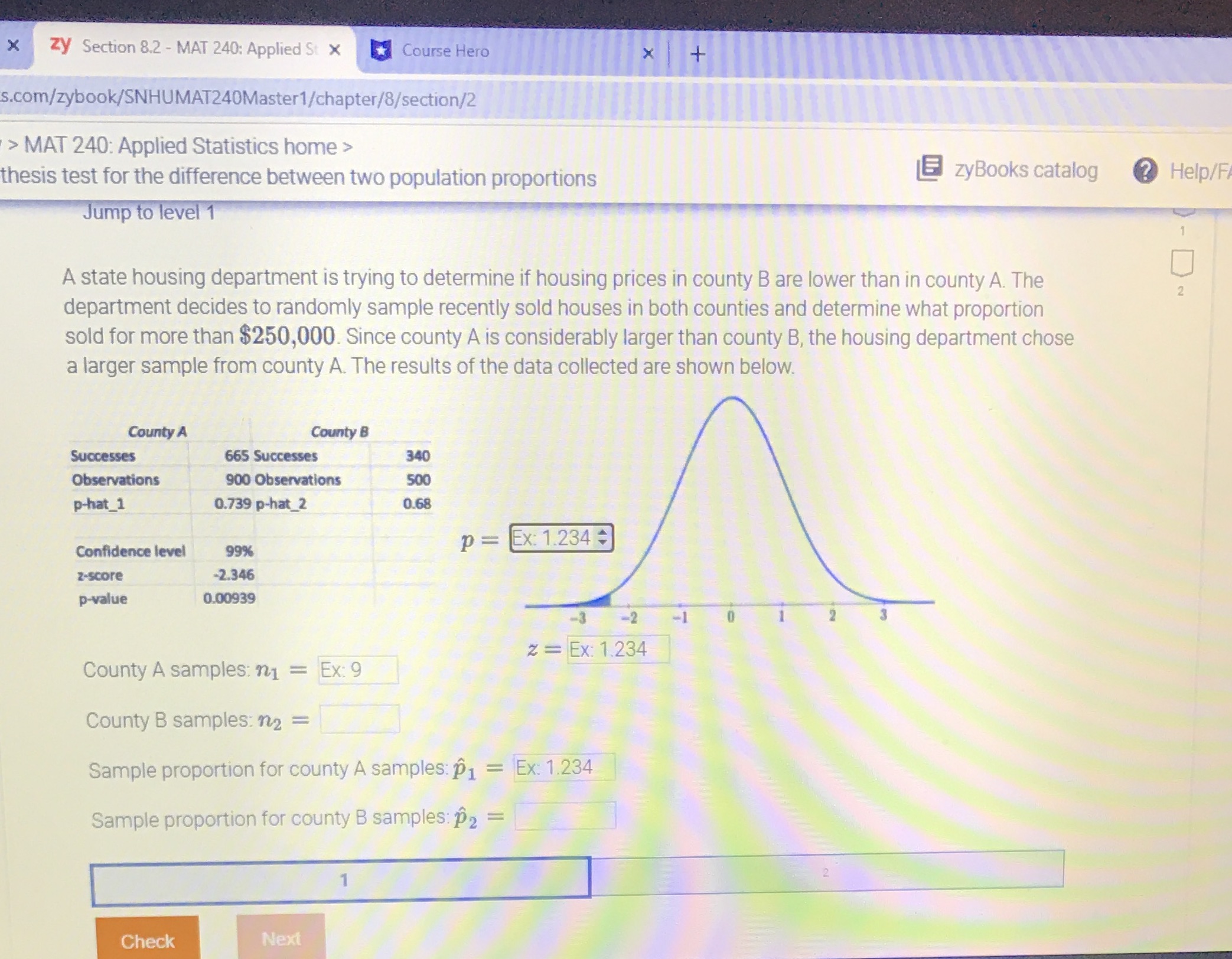 Math 240 X Zy Section 8.2 - MAT 240: Applied St X