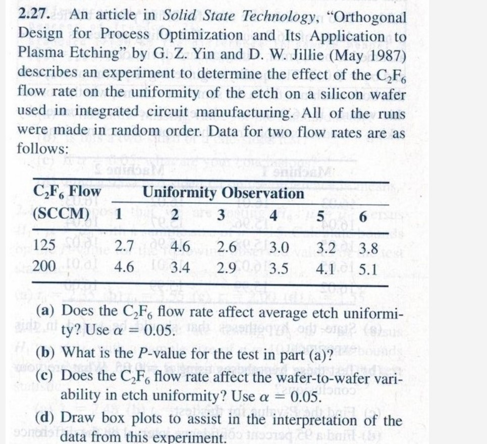 2.27. An article in Solid State Technoiogy. \"Orthogonal Design for Process