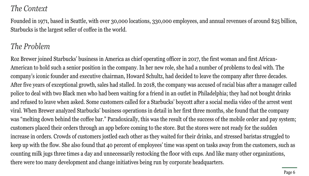 joined Starbucks' business in America as chief operating ofcer in 2017, the